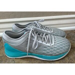 Reebok Womens Crossfit Nano Flexweave Gray Teal Running Shoes Sneakers Size 9